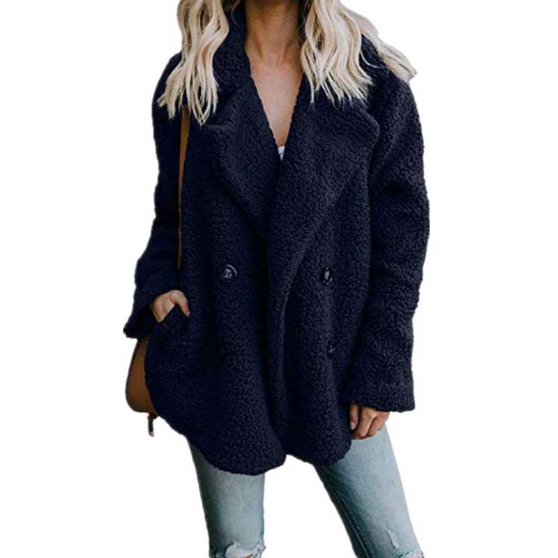 Christmas Gift Deanwangkt Autumn Winter Teddy Coat Women Faux Fur Coat Female Oversized Teddy Jacket Ladies Outerwear Overcoat Thick Warm Plush Coats - Deanwangkt