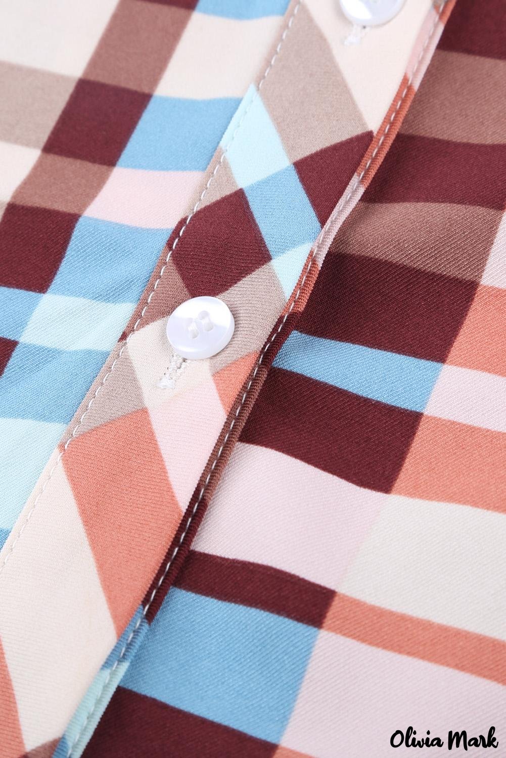 Deanwangkt - Multicolor Plaid Long Sleeve Pocket Shirt - Deanwangkt