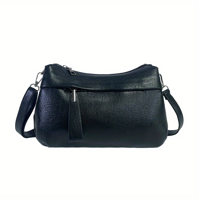 Vintage Vegan Crossbody Bag, Retro PU Shoulder Bag, Women's Fashion Handbag & Satchel Purse - Deanwangkt