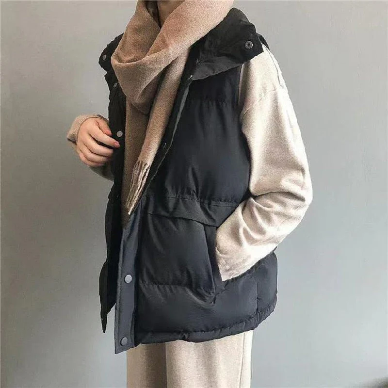 Black Friday Sales Down Jacket Female Winter Jacket Women Deanwangkt New Down Cotton Vest Short Thermal Clothing Ultralight Sleeveless Windproof Jacket - Deanwangkt