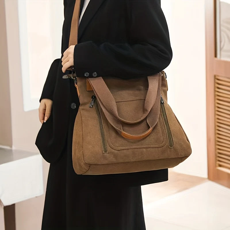 Simple Tote Women's Tote Bag, Casual All-Match Satchel Bag, Lightweight Messenger Bag - Deanwangkt