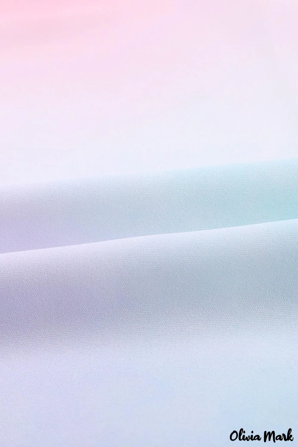 Deanwangkt - Blue Tie-Dye Long Sleeve V-Neck Blouse With Button Closure - Deanwangkt