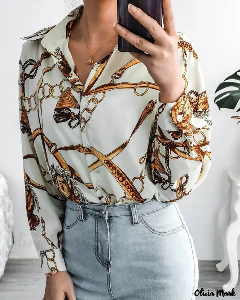 Deanwangkt - Scarf Print Long Sleeve Top - Deanwangkt