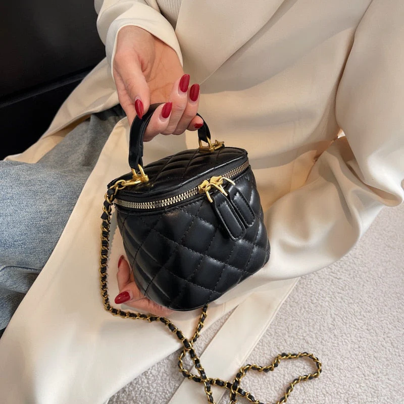 Back To College Deanwangkt Luxury Mini Box PU Leather Crossbody Bag With Short Handle For Women Kawaii Totes Shoulder Handbag And Purses Luxury Brand - Deanwangkt