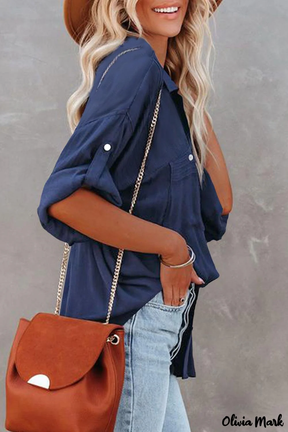 Deanwangkt - White buttoned shirt with long sleeves and plain pocket - Deanwangkt