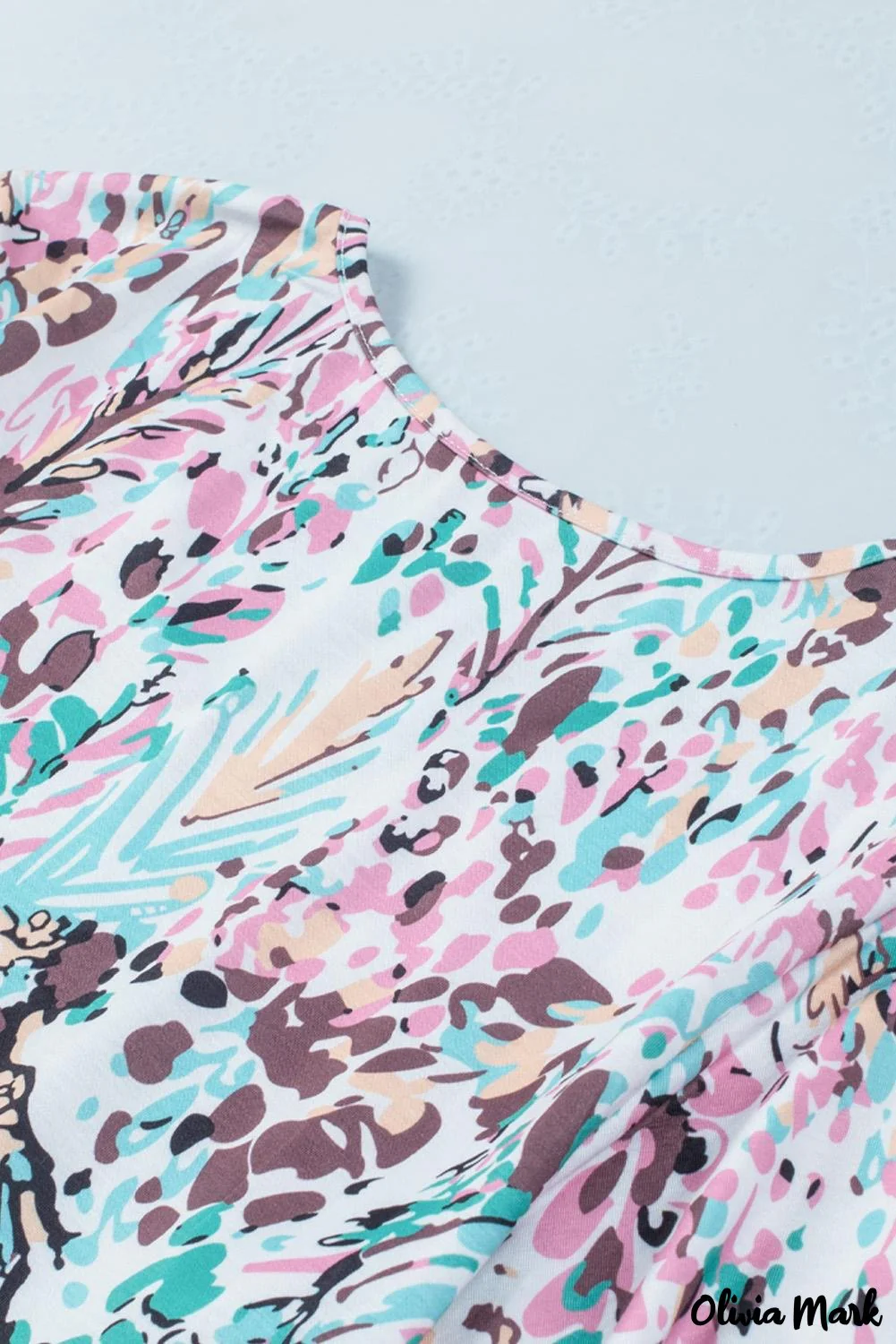Deanwangkt - Green Floral Print Puff Sleeve Loose Blouse - Deanwangkt