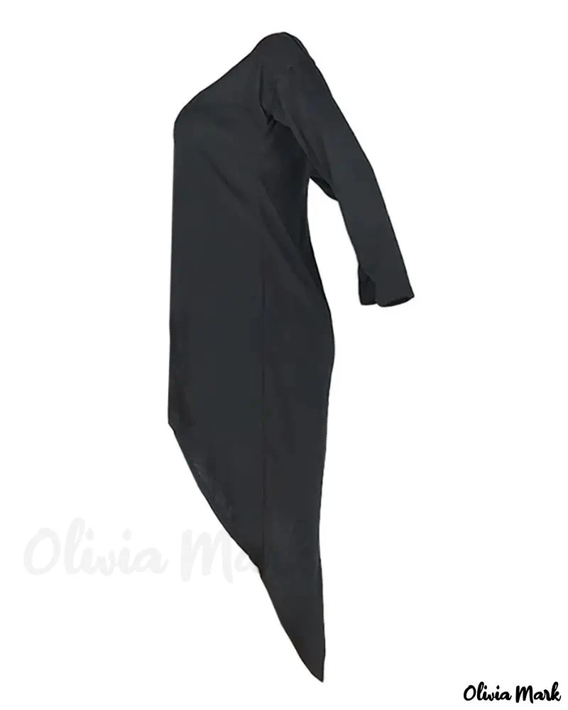 Deanwangkt - Long Sleeve Asymmetric Hem Top - Deanwangkt