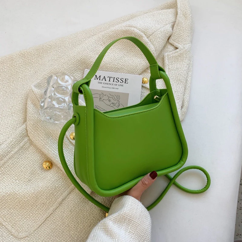 Back To College Deanwangkt Spring Trendy Small PU Leather Women's Designer Handbag Luxury Brand Underarm Shoulder Crossbody Bags Kawaii Cute Totes - Deanwangkt