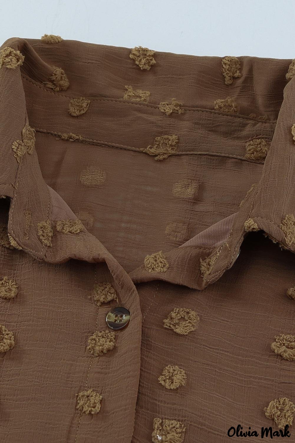 Deanwangkt - Green Polka Dot Long Sleeve Button Pocket Shirt - Deanwangkt