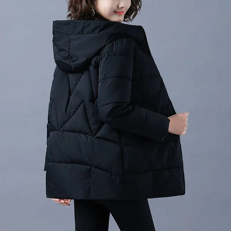 Christmas Gift Deanwangkt New Women Winter Jacket Long Warm Parkas Female Thicken Coat Cotton Padded Parka Jacket Hooded Outwear Plus Size 4XL - Deanwangkt