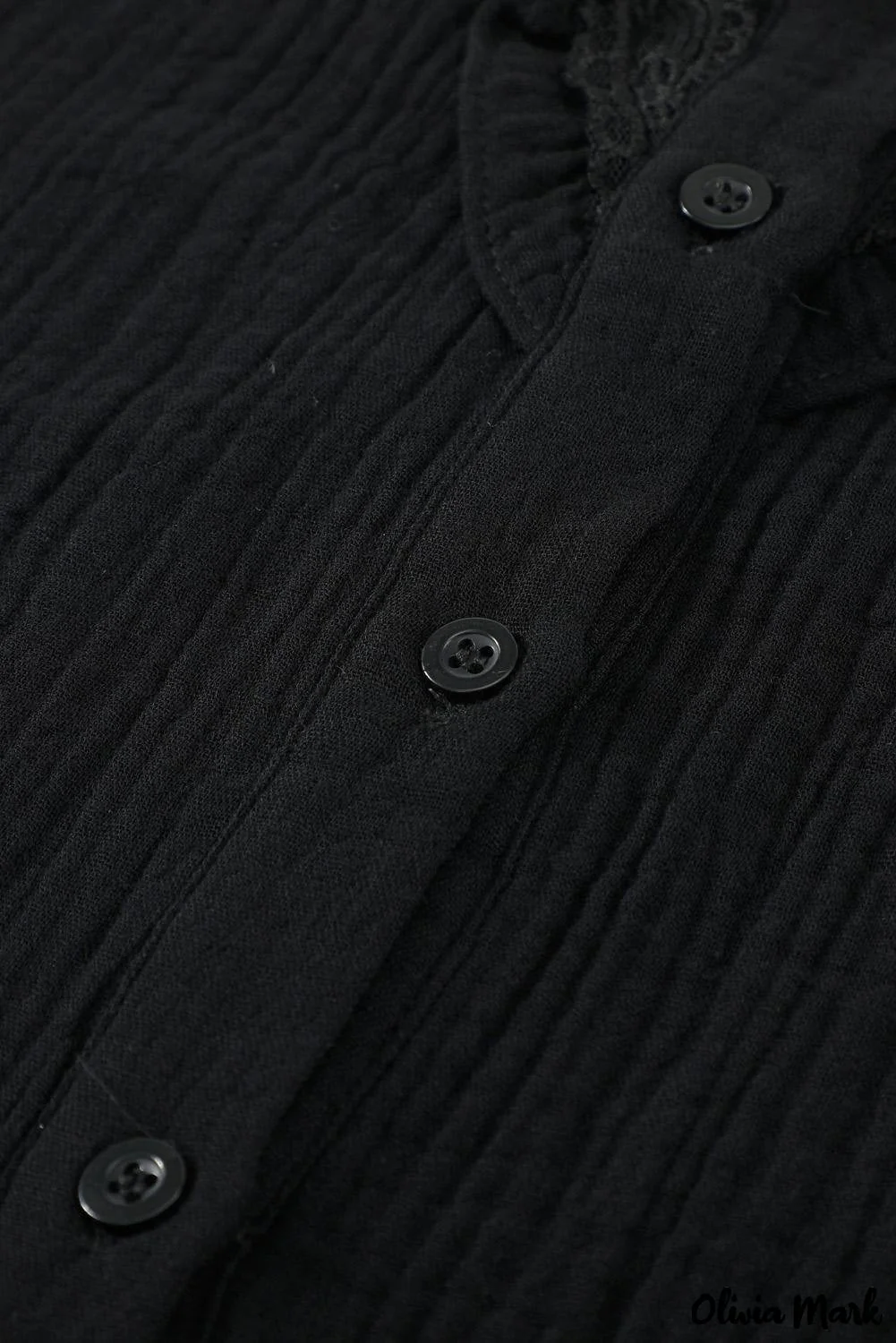 Deanwangkt - White Ruffle Crinkle Long Sleeve Shirt - Deanwangkt