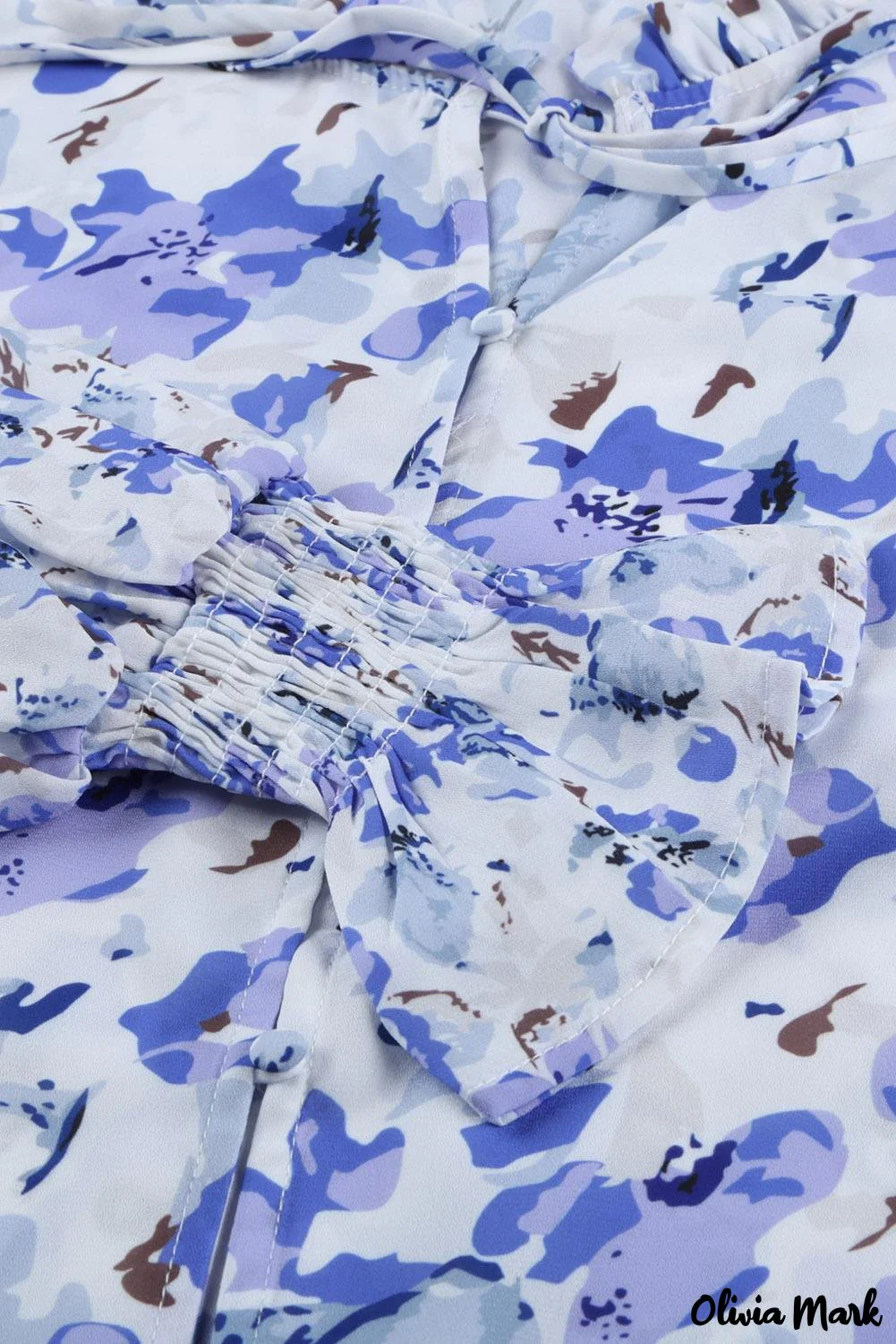 Deanwangkt - Cakewalk Rose Floral Smocked Blouse - Deanwangkt