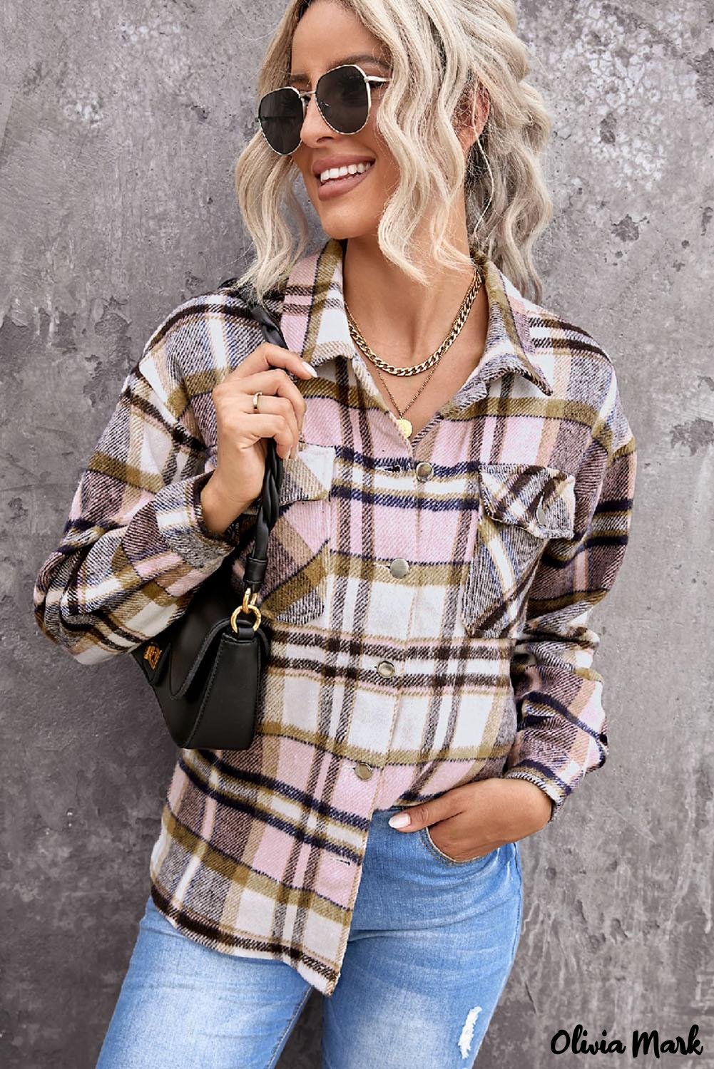 Deanwangkt - Pink Geometric Check Pocket Shirt - Deanwangkt