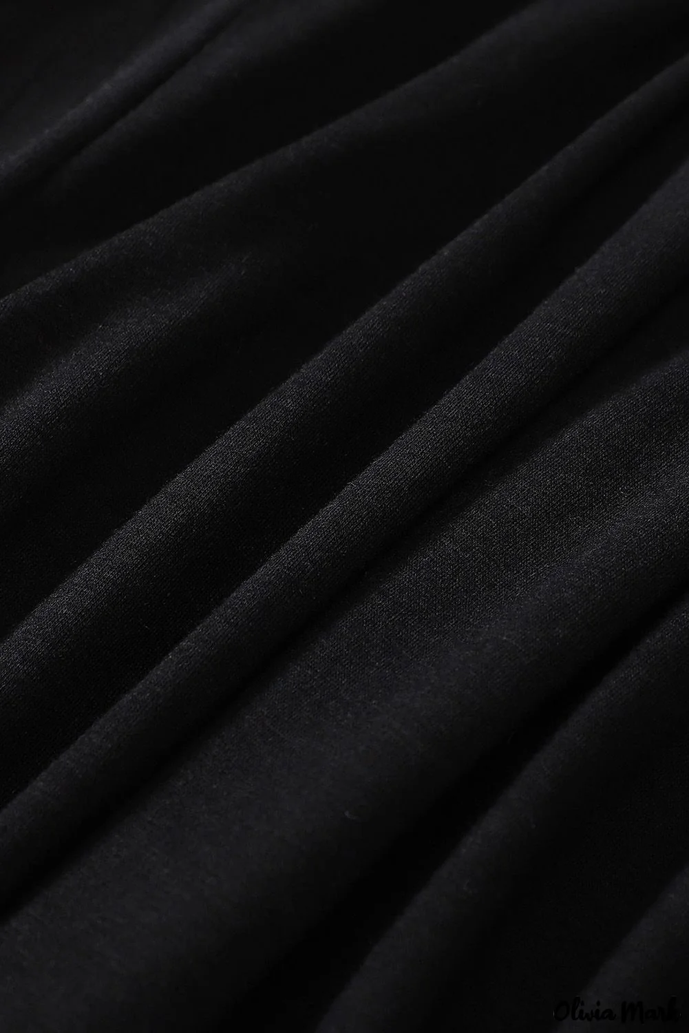 Deanwangkt - Black Babydoll Blouse with Long Sleeves and Solid Color Buttons - Deanwangkt