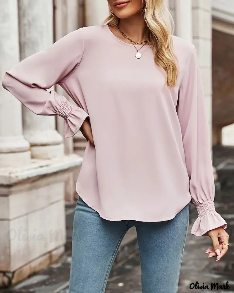 Deanwangkt - Long sleeve top with round neck - Deanwangkt