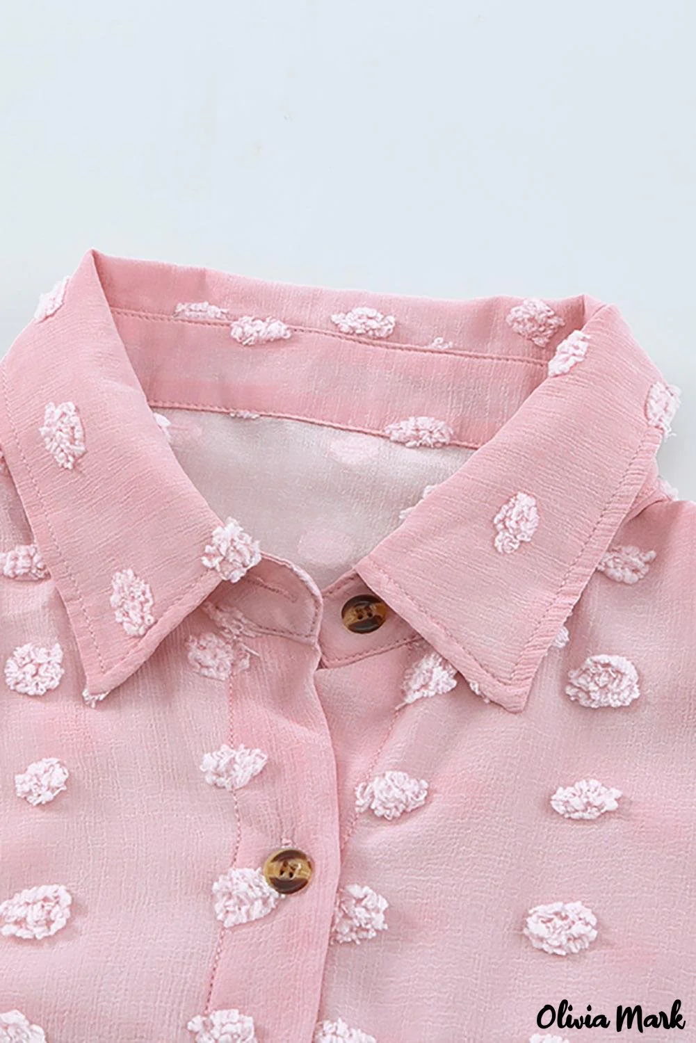 Deanwangkt - Green Polka Dot Long Sleeve Button Pocket Shirt - Deanwangkt