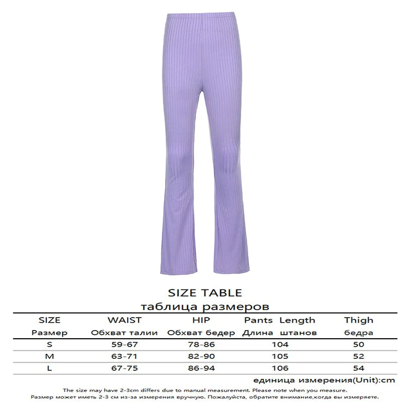 Casual Skinny Elastic High Waist Stretchy Sports Sweatpants Women Trousers Slit Fashion Flared Leggings Joggers Deanwangkt - Deanwangkt