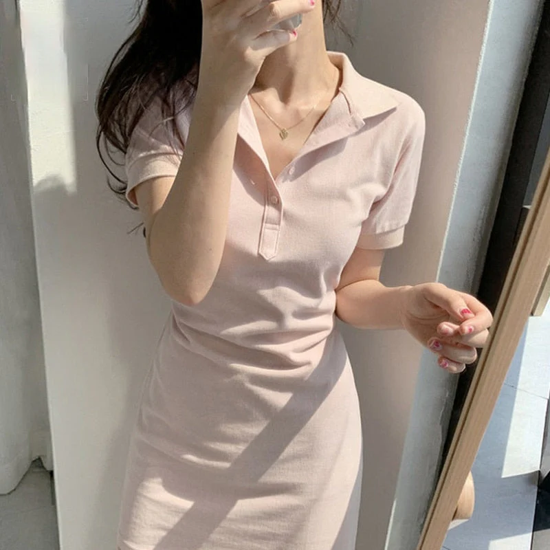 Christmas Gift Deanwangkt Women's Za Summer Casual Shirt Dress Office Lady Lace Up Elegant Top Korean Slim Chic A-Line Vestido - Deanwangkt