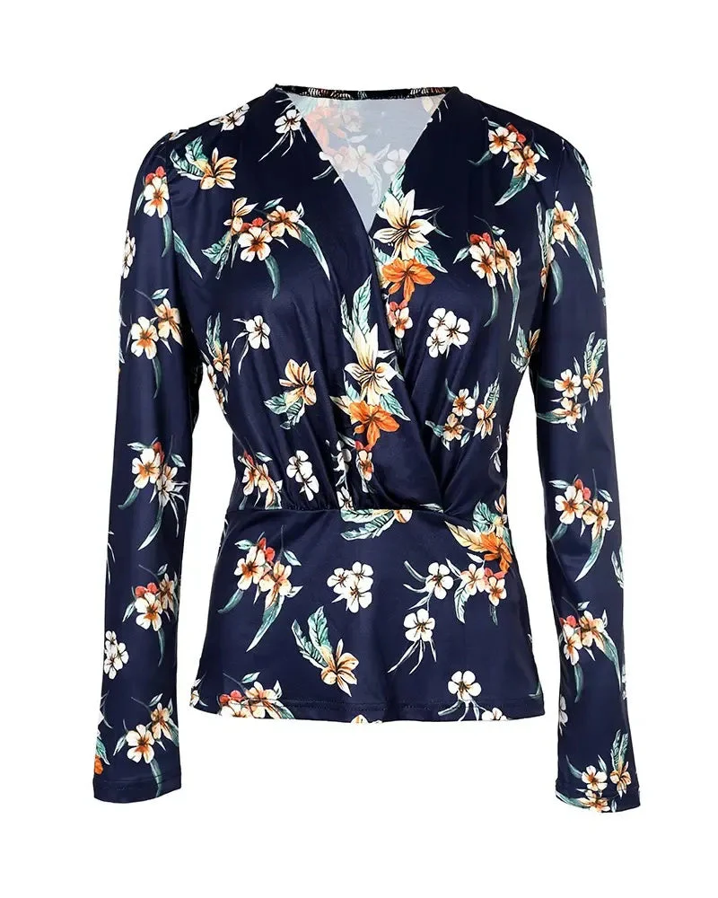 Deanwangkt - Floral Print Puff Sleeve Top - Deanwangkt