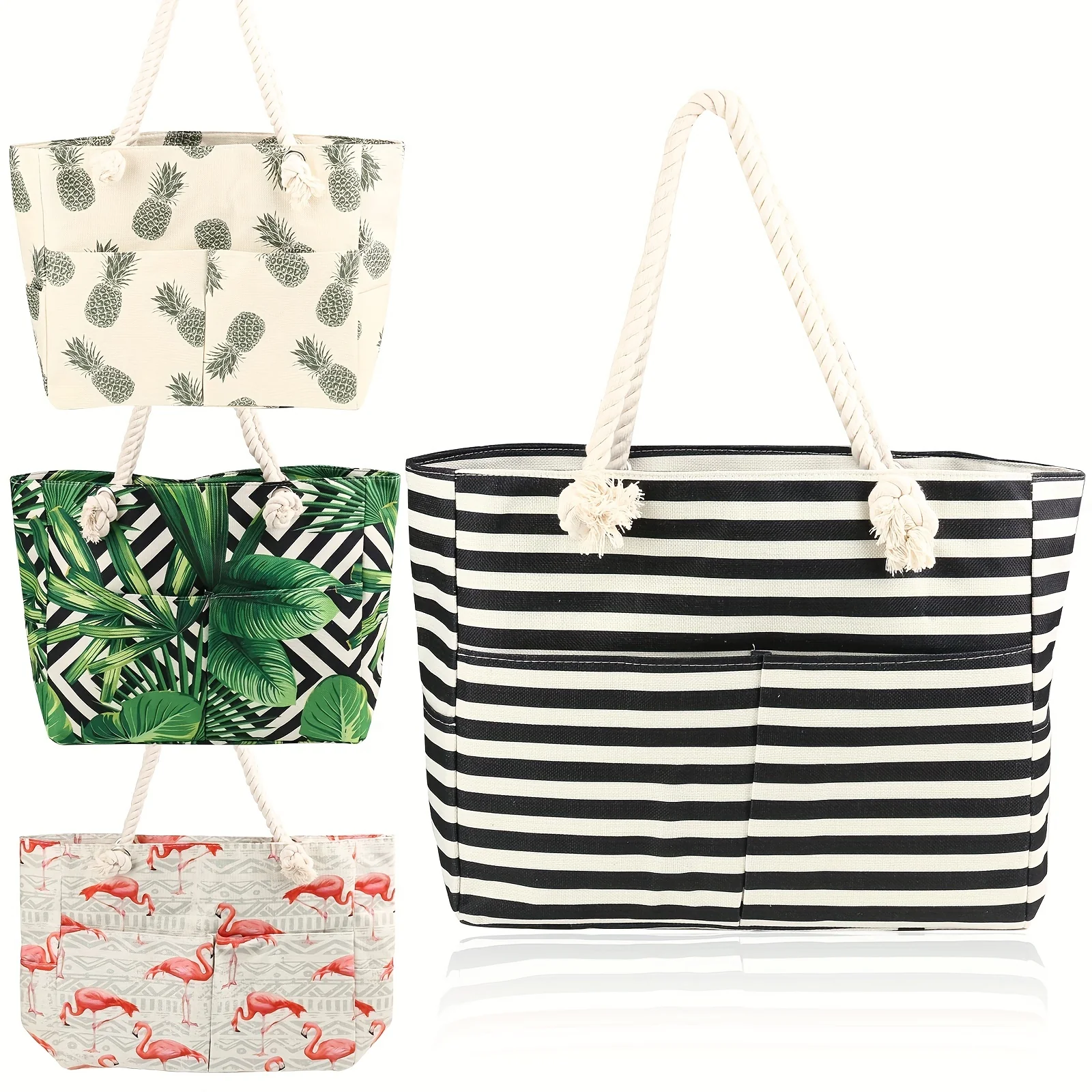 deanwangkt  Extra Large Beach Bag -Travel Swim Pool Shoulder Bag, Summer Vacation Essentials Accessories Bag - Deanwangkt