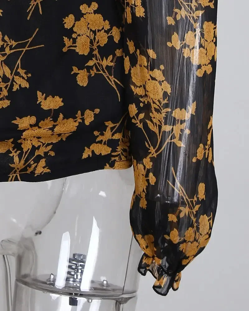 Deanwangkt - Floral off-the-shoulder top - Deanwangkt