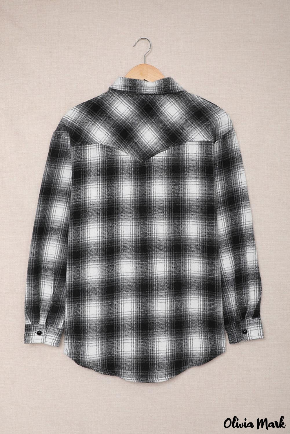Deanwangkt - Black checked jacket with pockets and buttons - Deanwangkt