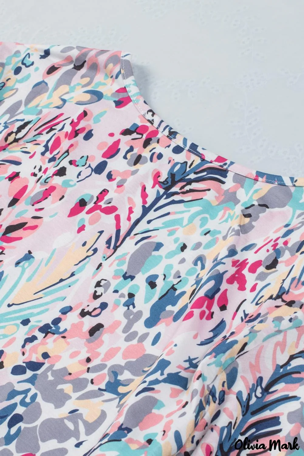 Deanwangkt - Green Floral Print Puff Sleeve Loose Blouse - Deanwangkt