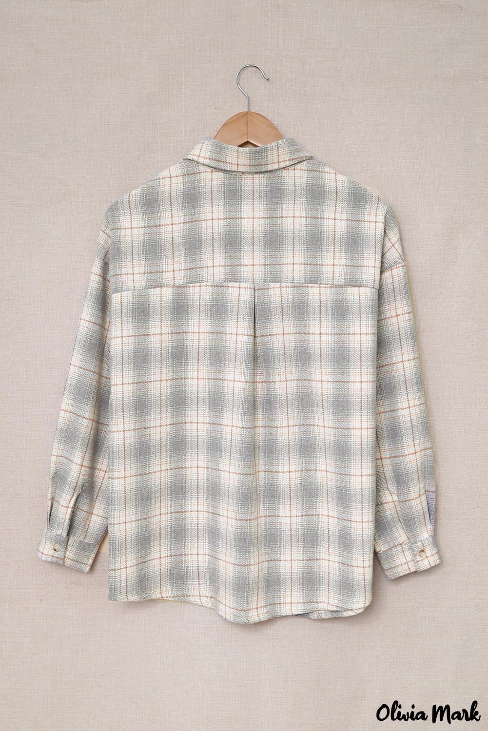 Deanwangkt - Turn-down Collar Button-Up Plaid Shirt - Deanwangkt