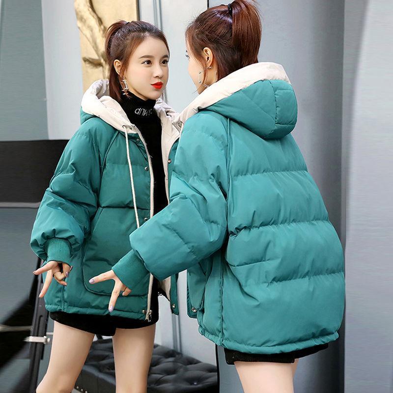 Christmas Gift Deanwangkt New Women's Coats Thicken Warm Cotton Padded Parka Female Outwear Winter Parkas Jacket Fashion Hooded Bread Service Jackets - Deanwangkt