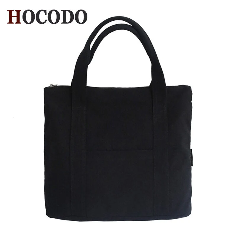 Back To College Deanwangkt Large Capacity Girl Shoulder Bag Canvas Hand Bucket Bag Female Solid Color Tote Bag Unisex Multi Function Travel Backpack - Deanwangkt