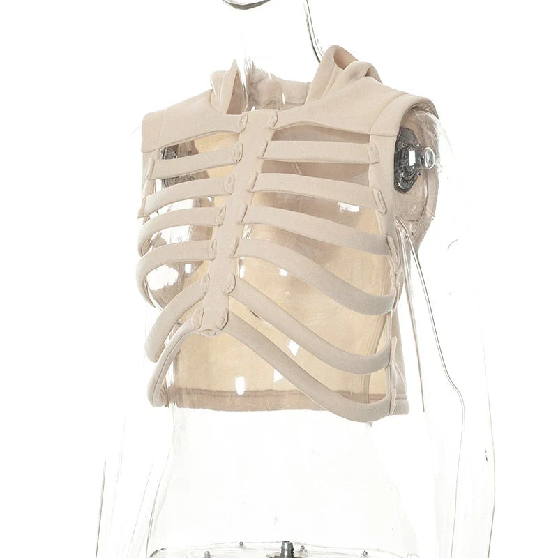 Black Friday Women Fleece Hoodie Y2K Streetswear Top Hollow Out Tshirt Deanwangkt Winter Fall Clothing Sweatshirt Hooded Sleeveless Tops Pullover - Deanwangkt