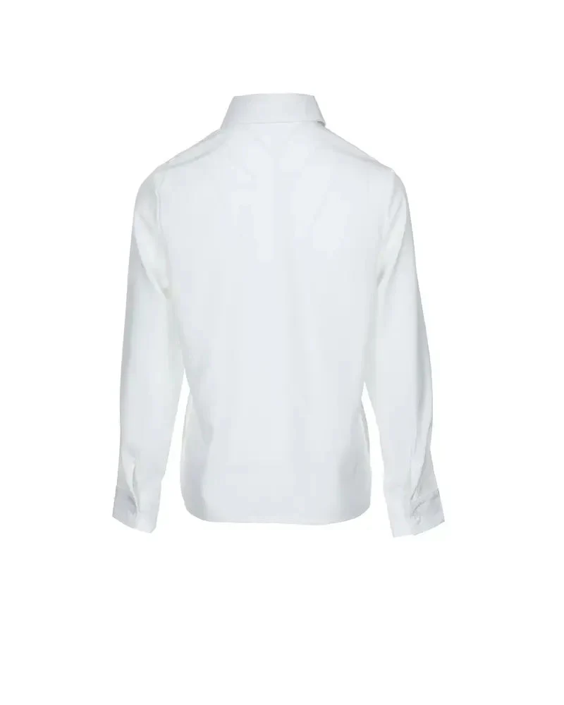Deanwangkt - Long sleeve button down shirt with letter patch - Deanwangkt