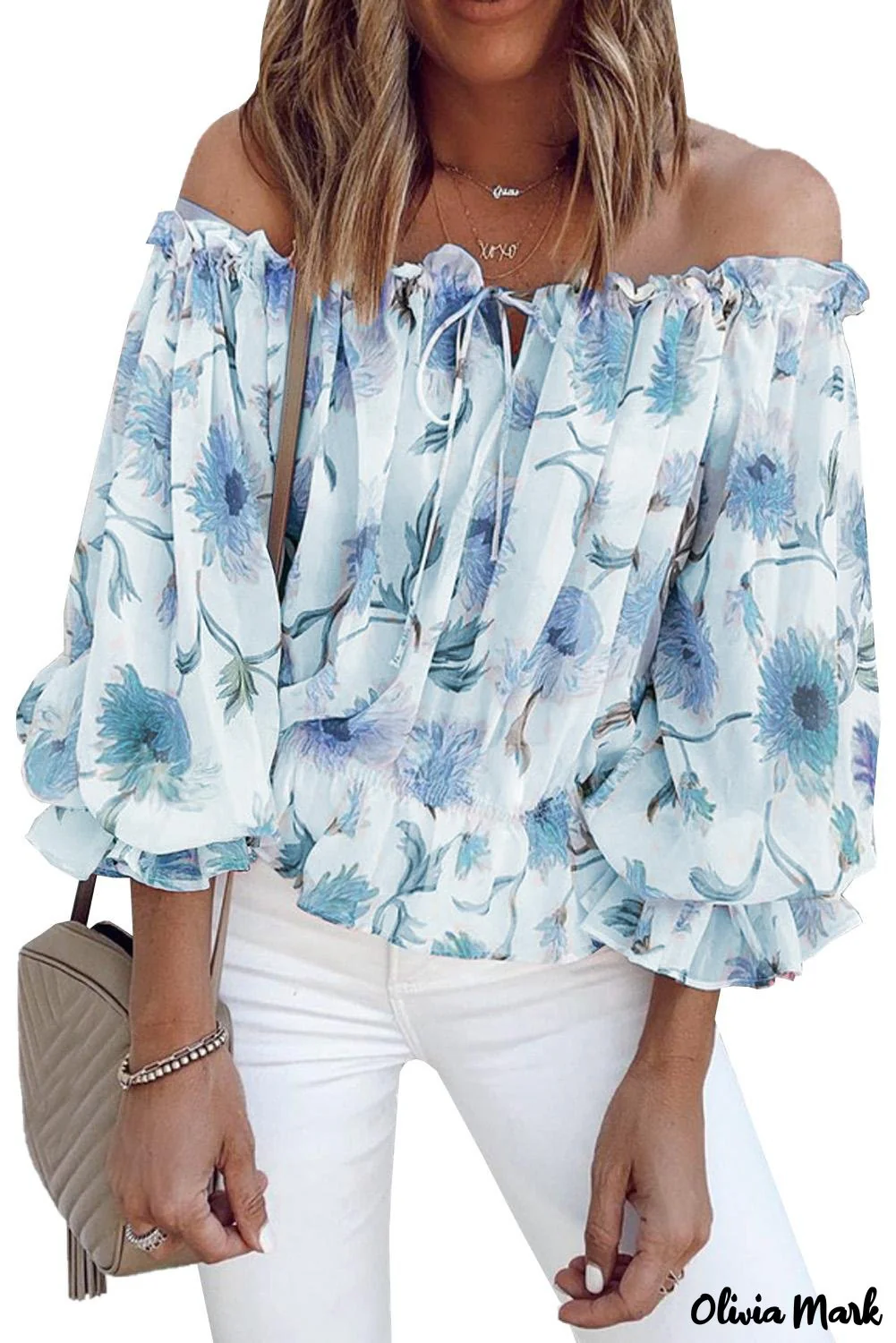 Deanwangkt - Floral off-the-shoulder blouse - Deanwangkt