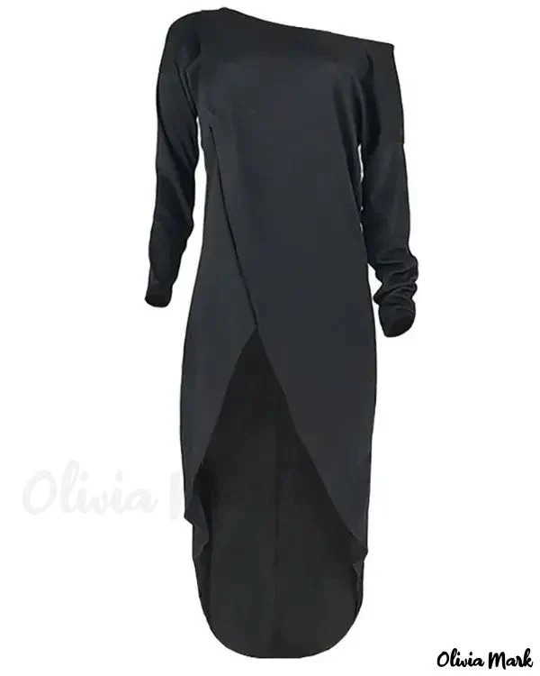 Deanwangkt - Long Sleeve Asymmetric Hem Top - Deanwangkt
