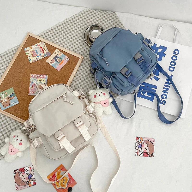 Back to school backpack Fashion Kawaii Mini Shoulder Bag For Teenage Girls Multi-Function Small Ladies Travle Backpacks - Deanwangkt