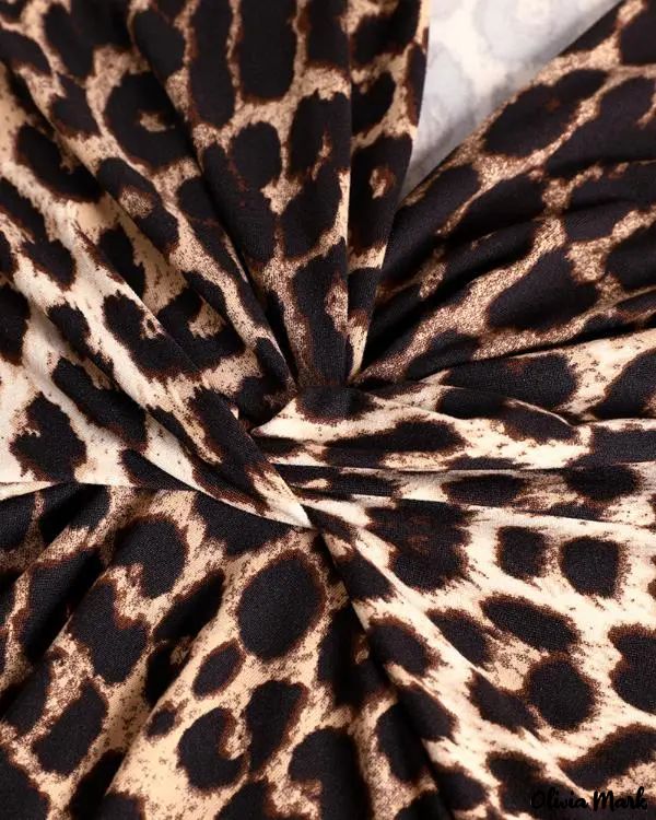 Deanwangkt - Cheetah Print V-Neck Long Sleeve Blouse - Deanwangkt