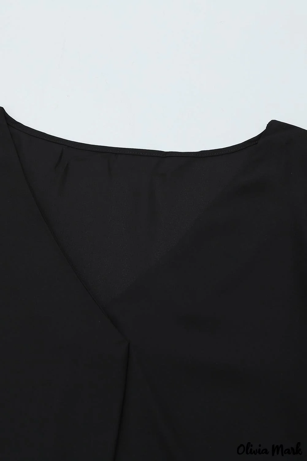 Deanwangkt - Black Polka Dot V-Neck Long Sleeve Blouse - Deanwangkt