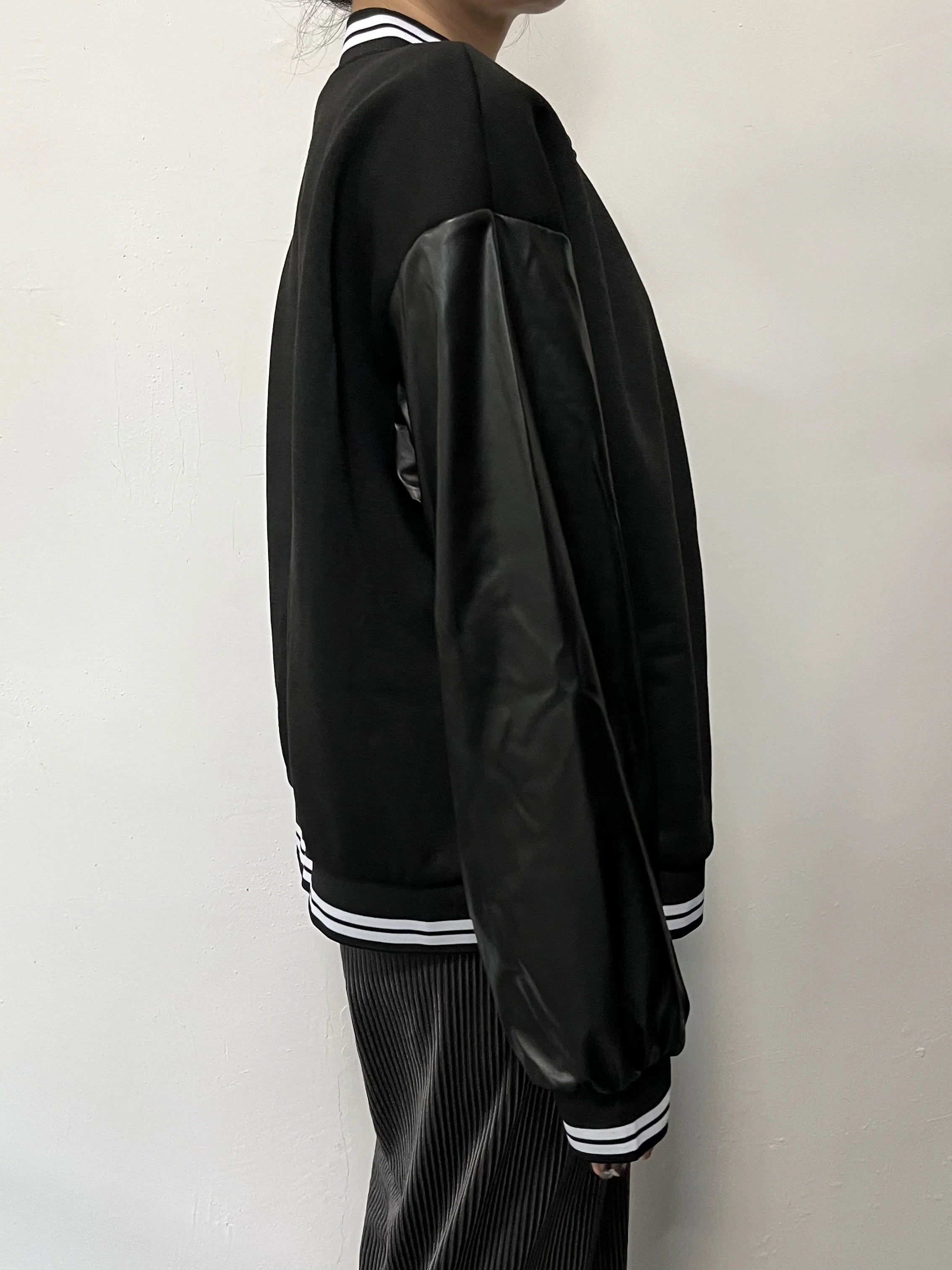 deanwangkt-1  Women's Varsity Jacket Cropped Baseball Letterman Jacket Bomber Jacket Streetwear - Deanwangkt