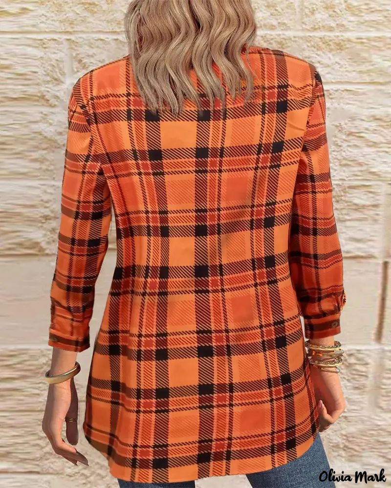 Deanwangkt - Plaid button-up shirt with rolled up sleeves - Deanwangkt