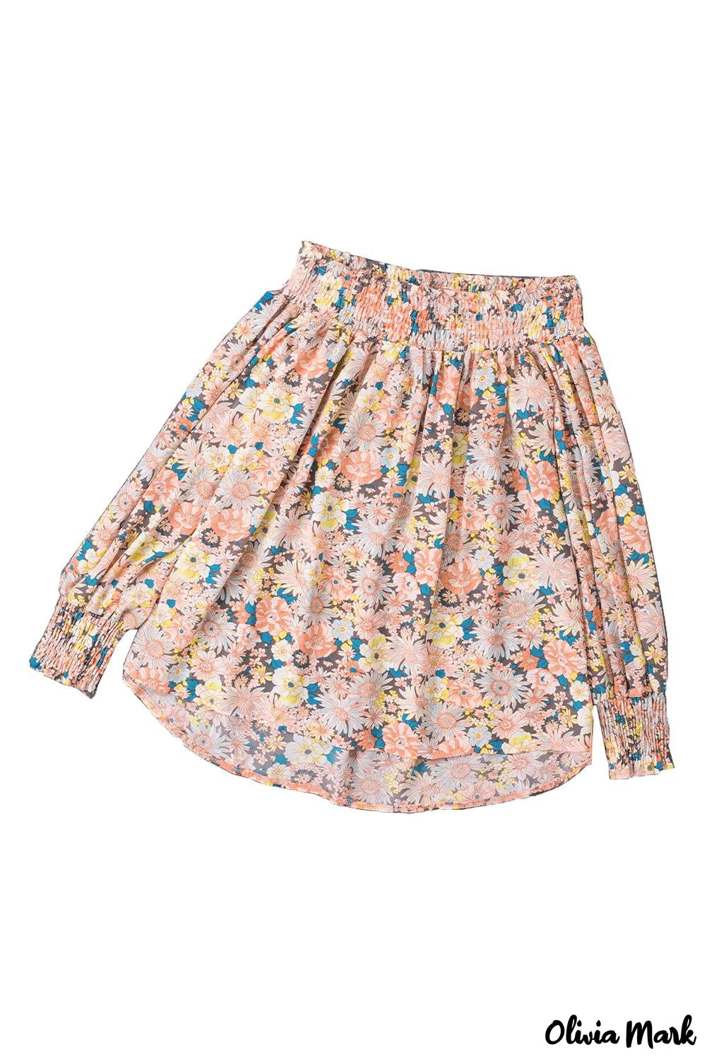 Deanwangkt - Floral Smocked Off Shoulder Top - Deanwangkt