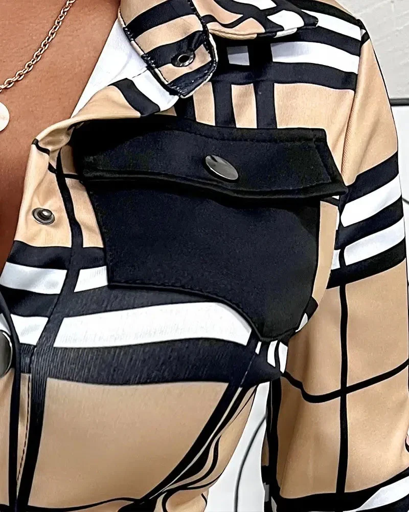 Deanwangkt - Plaid button-up shirt with flap pocket - Deanwangkt