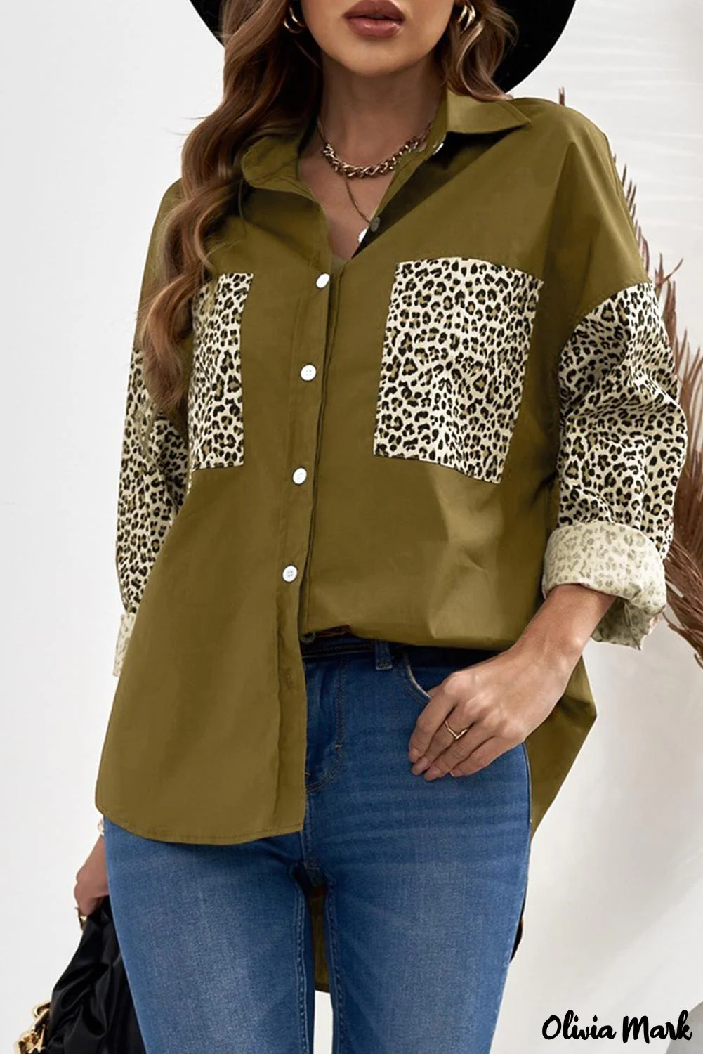 Deanwangkt - Patchwork Drop Shoulder Long Sleeve Shirt - Deanwangkt