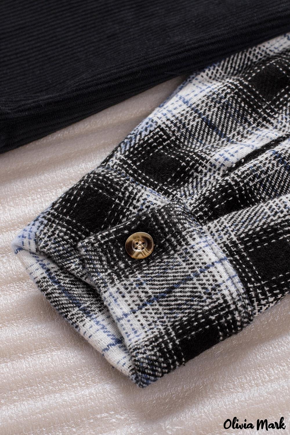 Deanwangkt - Oversized button-up shirt in checked corduroy - Deanwangkt