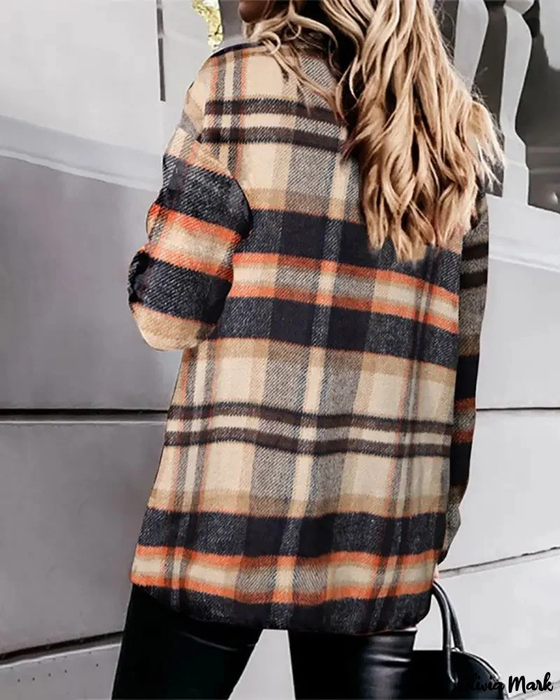 Deanwangkt - Plaid top with buttoned pocket - Deanwangkt