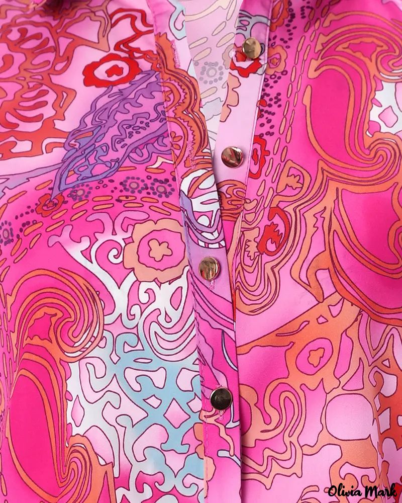 Deanwangkt - Baroque Print Long Sleeve Shirt - Deanwangkt