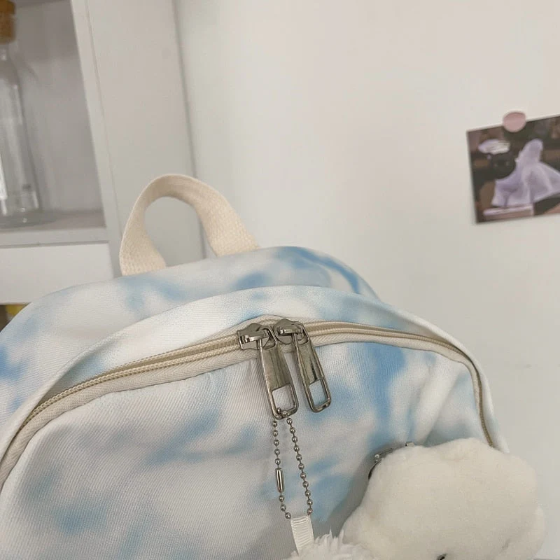 Back to school backpack Students Backpacks For Girls Large Capacity Korean College Schoolbag Trend Casual Travel Women's Female Bags - Deanwangkt