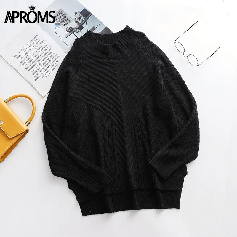 Christmas Gift Aproms Elegant Cold Shoulder Knitted Loose Sweaters Women Deanwangkt Autumn Winter Side Split Pullovers Streetwear Fashion Jumpers Top - Deanwangkt