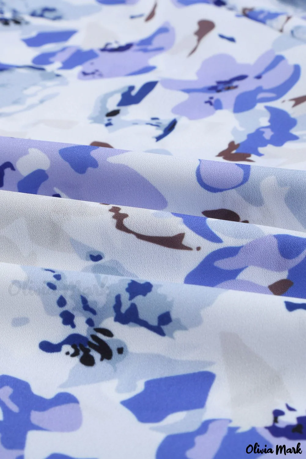 Deanwangkt - Blue Floral Smocked Blouse Cakewalk - Deanwangkt