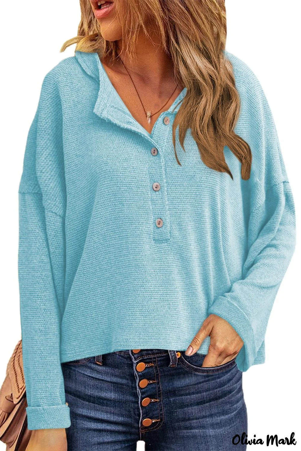 Deanwangkt - Loose buttoned khaki long sleeve shirt - Deanwangkt