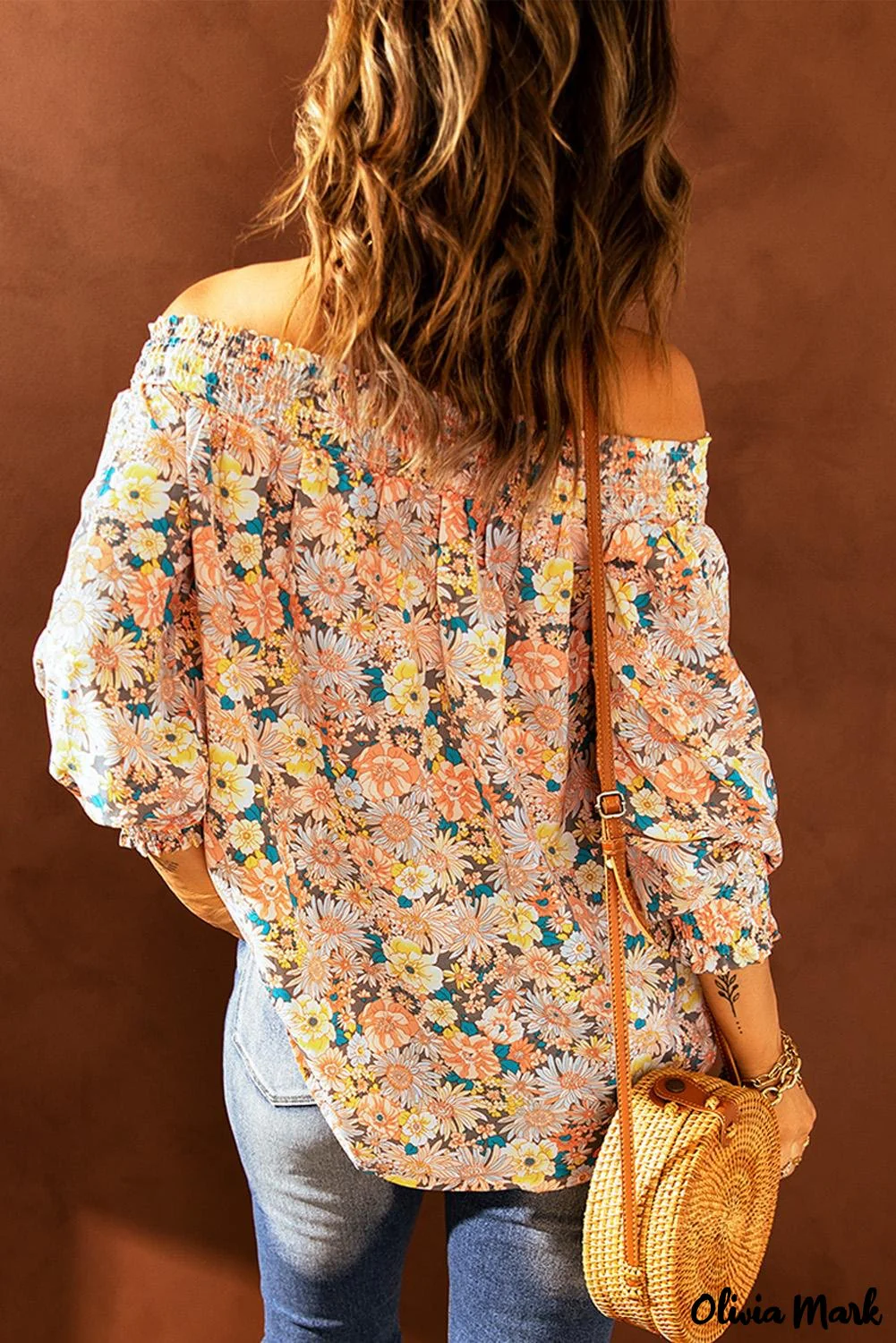Deanwangkt - Floral Smocked Off Shoulder Top - Deanwangkt